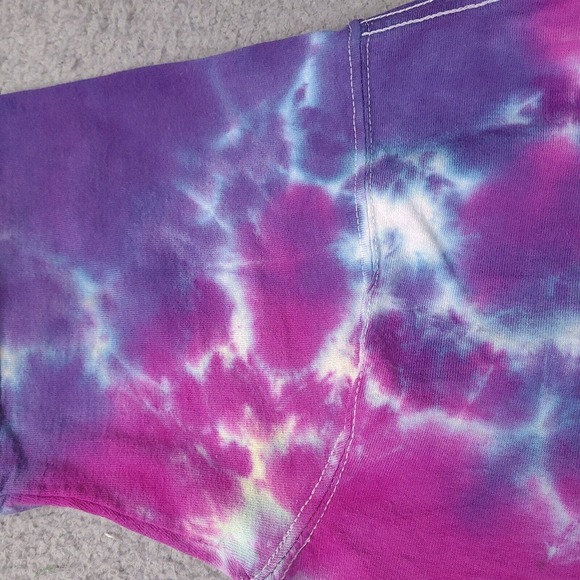 Peace Tie Die T-Shirt Adult Medium Colorful Fruit Of The Loom Lofteez Peace Love - Picture 9 of 15